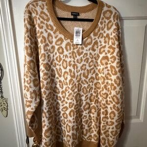 NWT Torrid Leopard Print Sweater
